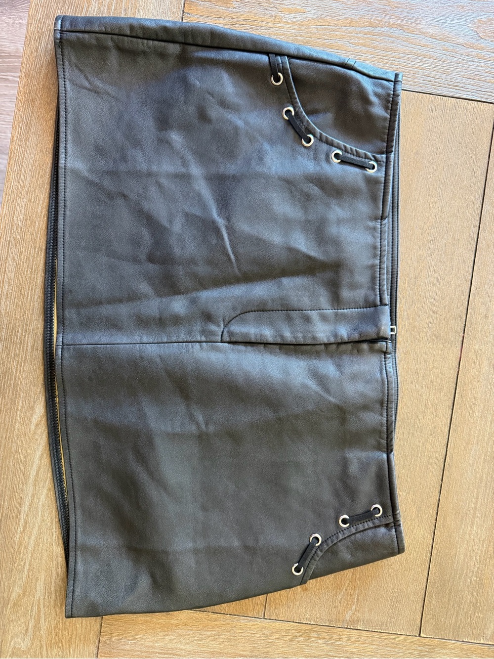 Fashion Nova Black Faux Leather Mini Skirt